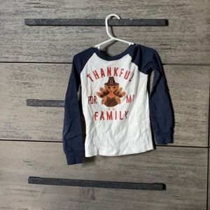 Boys thanksgiving long sleeve pajama set size 6k from the childrens place